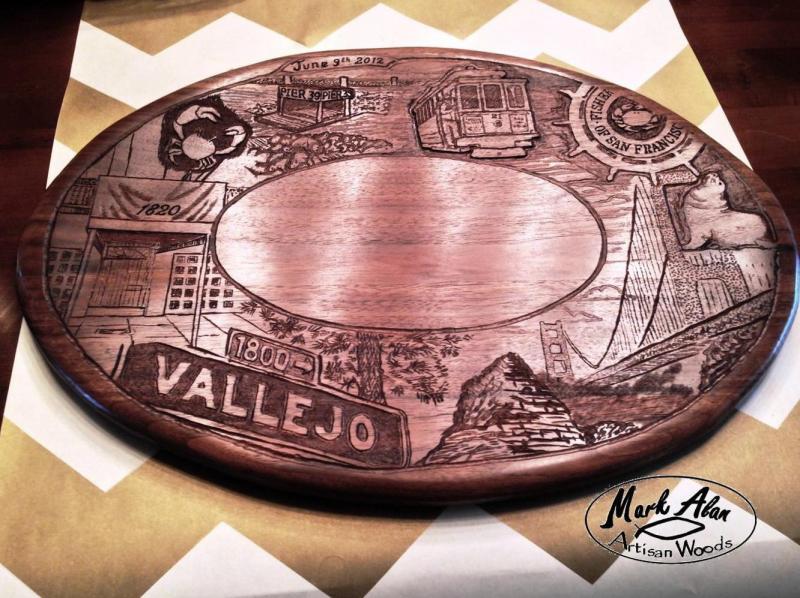 artisan walnut platter