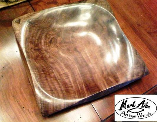 walnut burl bowl